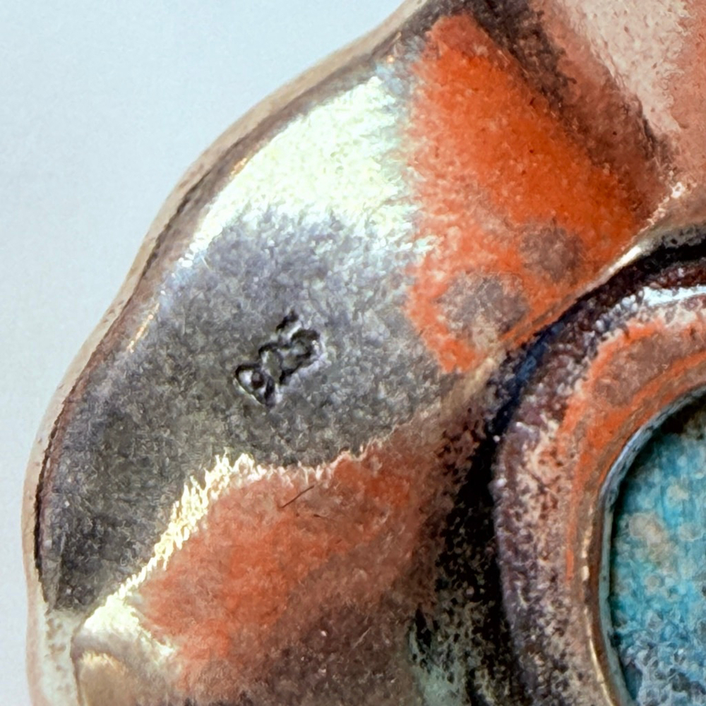 DIDAE 9.5CT Real Eliat Turquoise Sterling Silver Vintage Boho Saddle Israel Ring - Picture 8 of 12